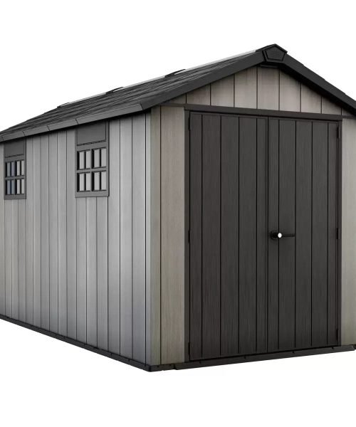 Keter 7.5′ x 13′ Oakland Heavy Duty Plastic Shed – Grey